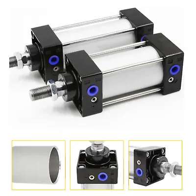 $86.29 • Buy SC63mm Bore 25~200mm Stroke Single Rod Double Action Pneumatic Air Cylinder 1pcs