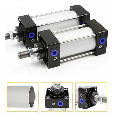 SC63mm Bore 25~200mm Stroke Single Rod Double Action Pneumatic Air Cylinder 1pcs • $118.24