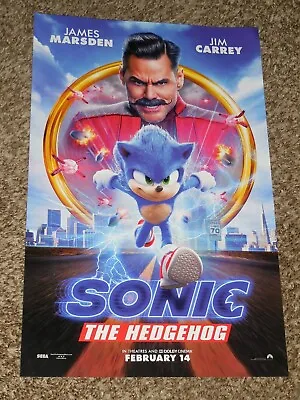 $4.65 • Buy Sonic The Hedgehog 11x17 Promo Movie POSTER