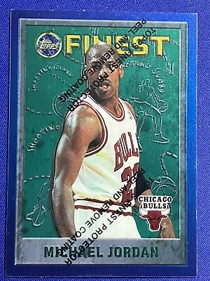 Michael Jordan 229 🏀 1995 Topps Finest W/ Coating Chicago Bulls NM-Better🔥 • $55