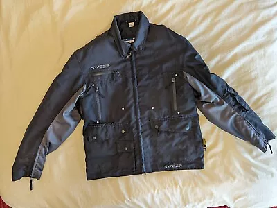 Sweep Motorcycle Jacket With CE Armor And Thermal Liner Men's Medium • $49