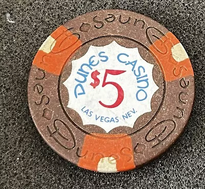 Dunes Casino Las Vegas Nevada $5 Chip 1975 N1515 R Value • $145