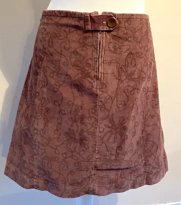 Women's Corduroy Skirt Size 14 A-line Pink Blush Short Length • £8.50