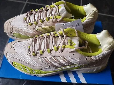 £34 • Buy Adidas Originals Mens Torsion TRDC Running Trainers Linen/Pale Nude/Half Green