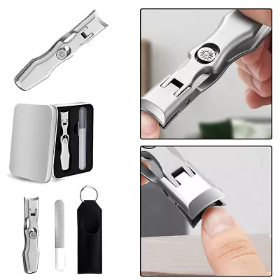 Large Toe Nail Clippers For Thick Nails Heavy Duty Professional Anti Splash • £7.49