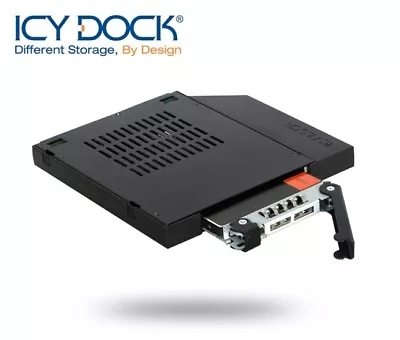 New ICY Dock MB411SPO-1B 2.5  SATA HDD SSD Notebook Slim ODD Mobile Rack • £56.39