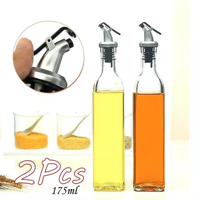 Aminno 2pcs Oil & Vinegar Glass Bottle Set Choose Size • £6.49