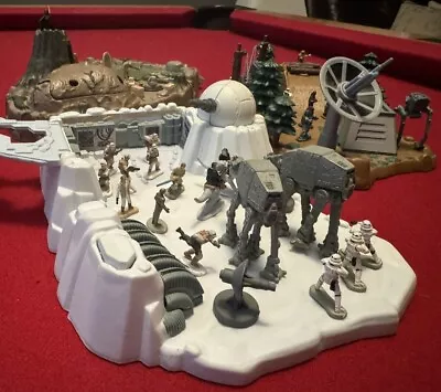 1994 Star Wars Micro Machine Galoob Play Sets COMPLETE: Hoth Endor & Dagobah • $17.50