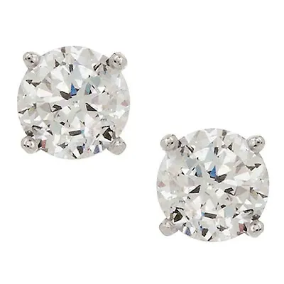 QVC Diamonique Epiphany Platinum Clad 100-Facet 1.00 Cttw Ladies Stud Earrings • $23.99