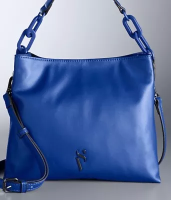 Simply Vera Wang Crossbody Tote Bag Handbag Purse - Klein Blue - New • $39.95