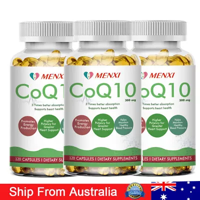 CoQ 10 Coenzyme Q10 300mg Cardiovascular Heart Health 120/240/360 Capsules MENXI • $22.66