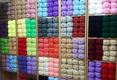 £109.97 • Buy Mixed Lot Of Knitting / Crochet Wool 100 Balls Yarn 100g Clearance Sale ALL DK