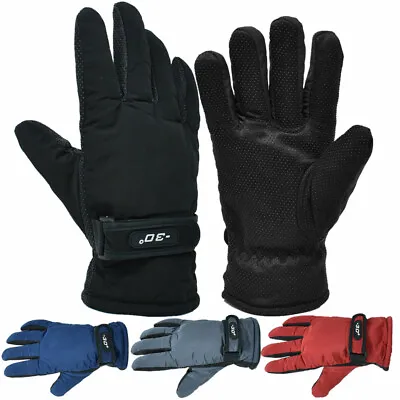 Men Winter Thermal Warm Waterproof Ski Snowboarding Driving Work Gloves Mitten • $8.49