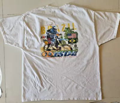 Vintage 2003 ISDE Six Days Enduro 78th ISDE T Shirt White Size Large XL AMA • $30