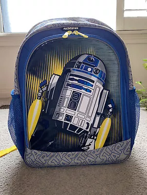 Disney Star Wars R2D2 Backpack Soft Side American Tourister • $22