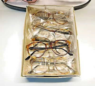 Vintage 80s Unisex Round Eye Glasses Size: 52-18-140 LOT OF 10 • $60