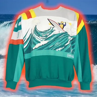 Vintage Adidas Devil's Toenail Kayaking Crewneck Sweatshirt Men's Medium • $299
