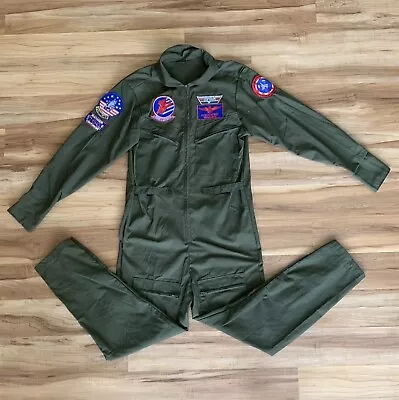 Maverick Top Gun Flight Suit Paramount Costume Halloween Tom Cruise Size Small • $30