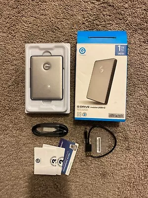 G-Technology G-DRIVE Mobile USB 3.0 1TB External Hard Drive 0G06075 - Mac-ready • $60