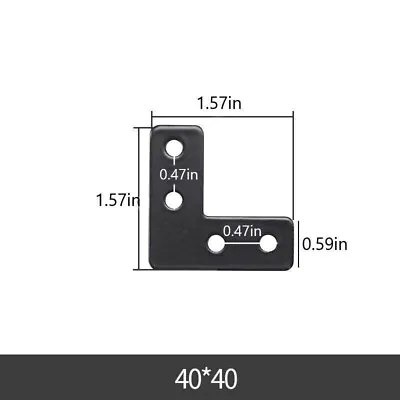 10 L-shaped Corner Brackets Fixe Connector 90 Degree Right Angle Laminate Bracke • $9.39