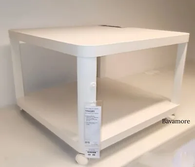 IKEA TINGBY Side Table On Casters White 25¼×25¼  BRAND NEW- • $159.99