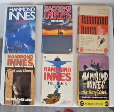 Hammond Innes Book Bundle X 6 Vintage Paperback Books • £6