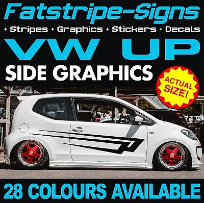 To Fit VW UP GRAPHICS STICKERS STRIPES DECALS VOLKSWAGEN V DUB 1.0 GTI TURBO • $34.23