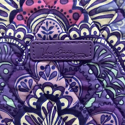 Vera Bradley  Lilac Quilted Purple Tote 13” T A Lot  14” W Gently Used • $25.50