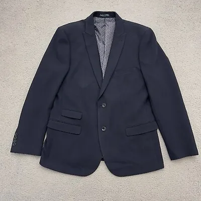 Paisley & Gray Blazer Men's 44R Navy Blue Seersucker Two Button Blazer Size 38R • $48.44