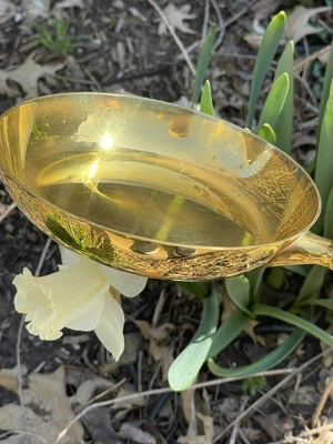 $617 • Buy Tiffany Marker RARE  Bamboo Handled Dish 6”dia, #25004 , Weight Over 400 Grams