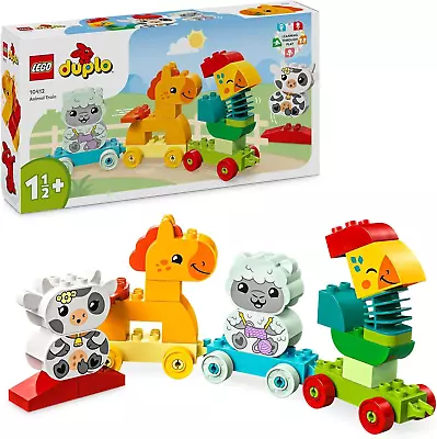 LEGO® DUPLO My First Animal Train 10412 Toy With Wheels For Toddlers Creative B • $28.98