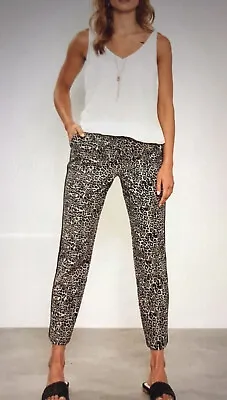 £11 • Buy Mint Velvet 10R Stretch Cropped Jeans Animal Print 30w High Rise L25.5” Perfect