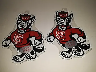 $9.88 • Buy NC State Wolfpack Magnetic Mascot Decal 9  X 6.5  ( Set Of Two ) 