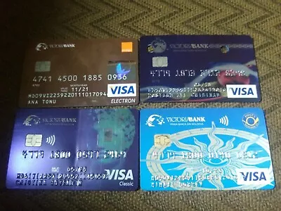 VictoriaBank Moldova Visa 4 Cards • $2.60