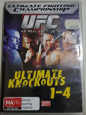 UFC Ultimate Knockouts Collection 1-4 DVD 2012 3 Disc Set New And Sealed • $12.36
