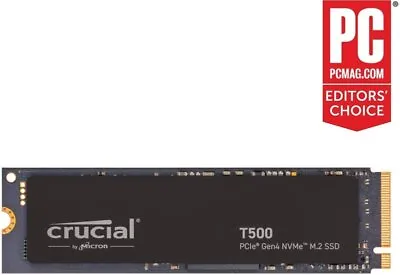 Crucial T500 2TB PCIe Gen4 NVMe M.2 SSD • £164.23