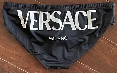 Men's Versace Signature Swimsuit In Black (m) New With Tags • $154.99