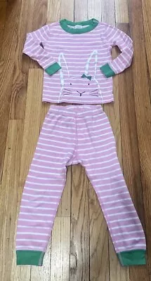 Hanna Andersson Girls Long John Pajamas  Sz 100 (4) • $19.99