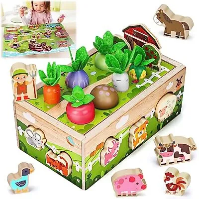 Montessori Wooden Sensory Toddler Toys: Babies 12 Months Toy For 1 2 3 Year • £31.01