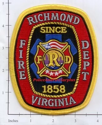 $3.99 • Buy Virginia - Richmond VA Fire Dept Patch
