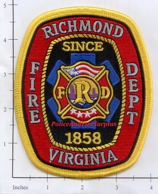 Virginia - Richmond VA Fire Dept Patch • $3.99