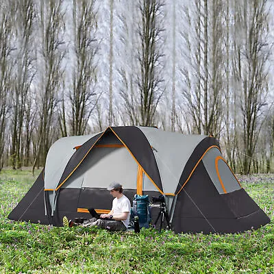 Outdoor Camping Tent For 5-6 Man With Fibreglass Poles Steel Frame Carry Bag • £98.99