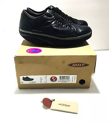 MBT Womens Pata Black Leather 400293-03 Sold Out Everywhere Size 6-6.5 US • $199