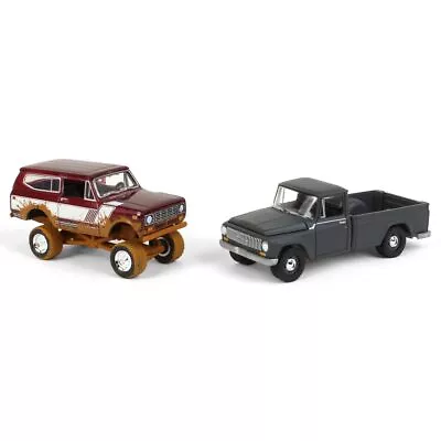 1/64 Johnny Lightning International Harvester 2 Pack Scout 1200 Muddy Off Road • $22.95