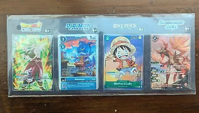 BANDAI FEST Promo Sheet Foil Cards (Broly Veemon Luffy Siegwurm) • $34.99