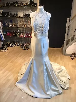 Stunning Wedding Dress By Madeline Gardner Size 12 Champagne • £125