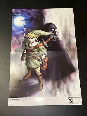 2006 Official The Legend Of Zelda Twilight Princess 2-Sided Poster Gamecube Wii • £13.89