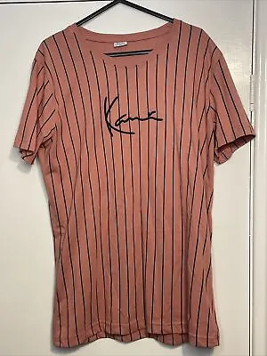 KARL KANI Signature Washed Pinstripe Size Medium • £7.49