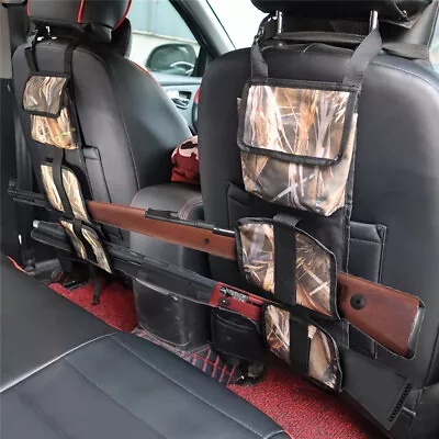 2X Vehicle Car Tactical Molle Seat Back Gun Sling Rack Rifle Shotgun Storage • $18.04