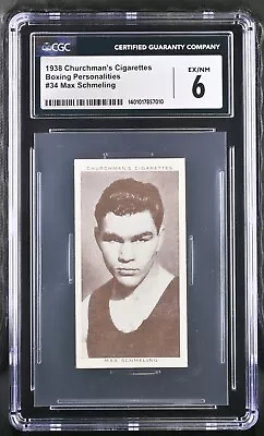 1938 Churchman's Boxing Personalities #34 Max Schmeling CGC 6 EX-NM • $39